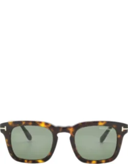 Dax Green Square Sunglasses Ft0751 52n