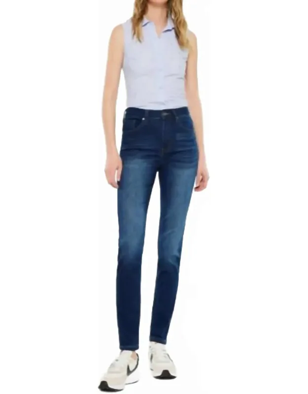 High Rise Super Skinny Jeans With Comfortable Stretch Cotton Blend And Classic Five-pocket Design
