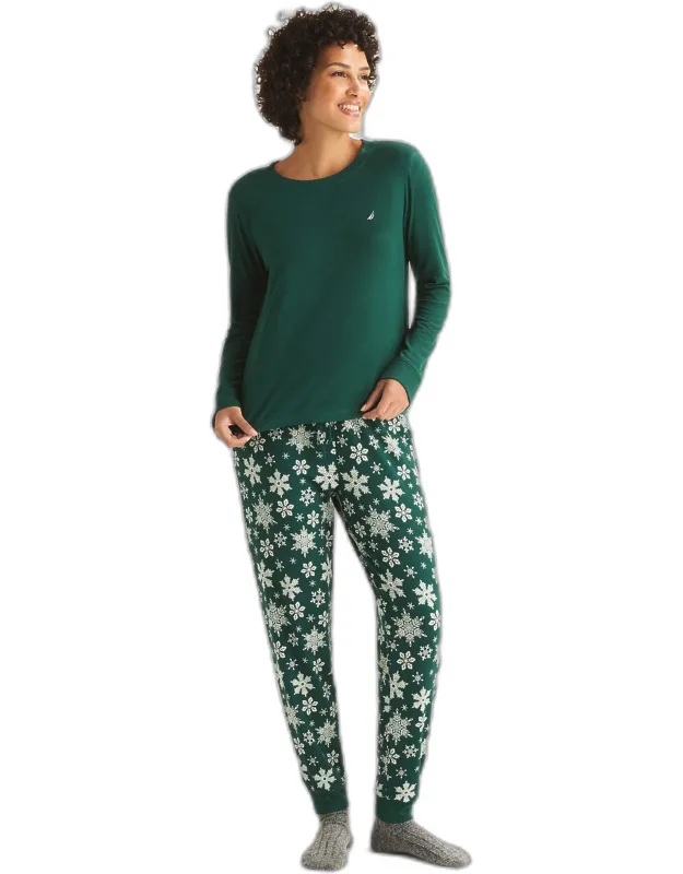 Printed Pajama Jogger Set