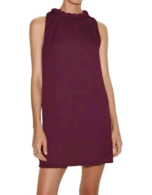 Neckline Accent Mini Shift Dress