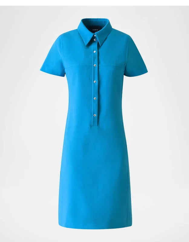 Cotton-silk Polo Dress