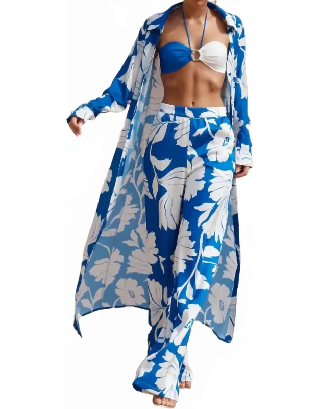 Floral Hope And Harmony Maxi Duster Coverup Coat