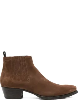 55mm Pull-tab Suede Chelsea Boots