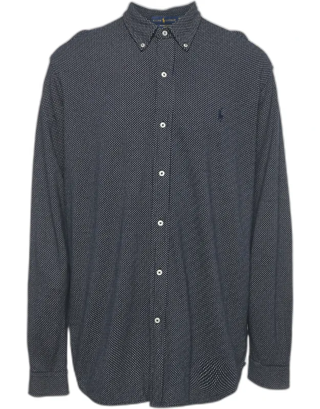 Dotted Cotton Feather Light Mesh Shirt