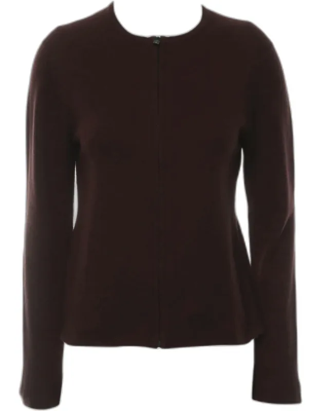 Lock Buckle Zip Cardigan
