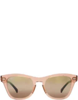 Gold Gradient Mirror Square Sunglasses