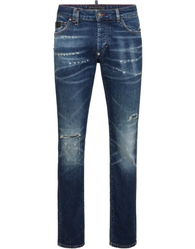 5-pocket Super Straight Cut Jeans
