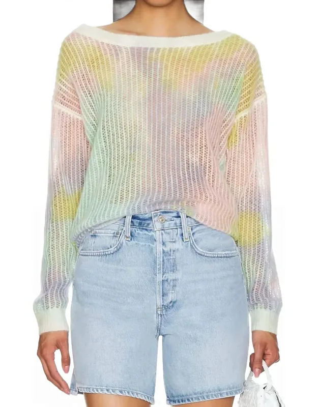 Tie-dye Cashmere Blend Sweater