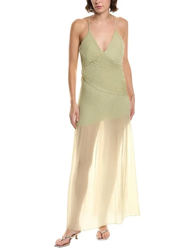 Pleated Maxi Dress