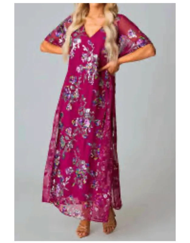 Butterfly Sparkle Maxi Dress