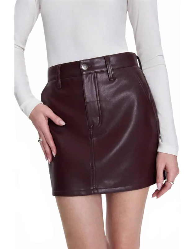 High Rise Mini Skirt