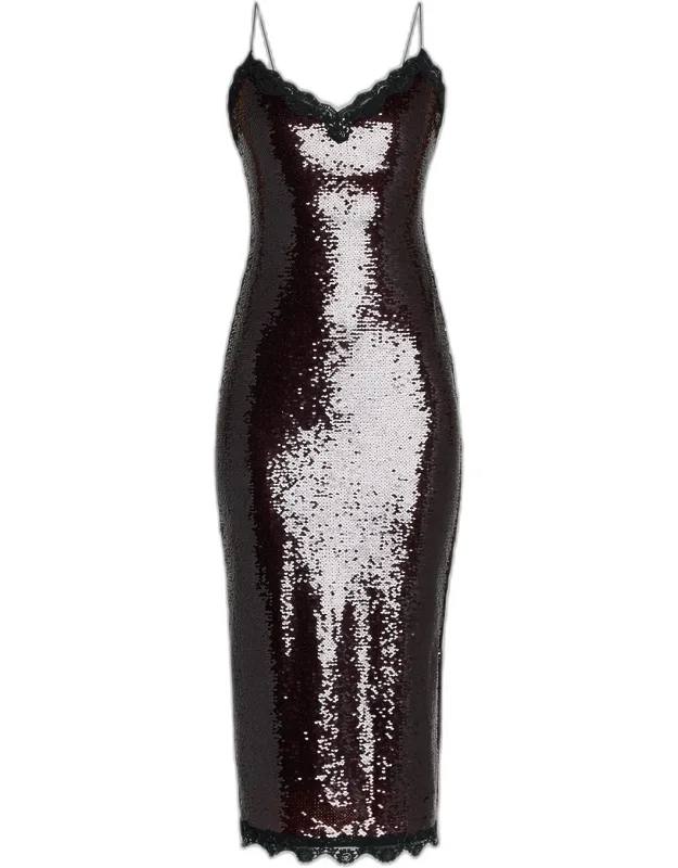 Sequined Midi Dress