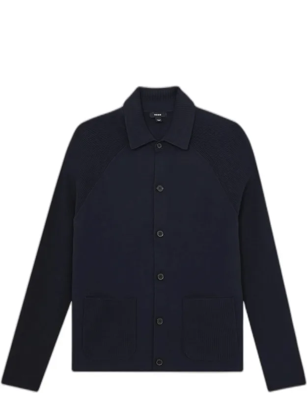 Fitzgerald Ribbed-sleeve Button-down Shirt