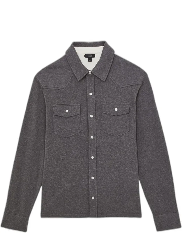 Ledger Cotton-cashmere Western Knit Shirt