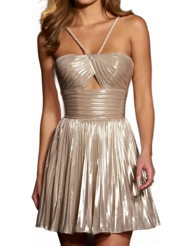 Halter Dress With Keyhole