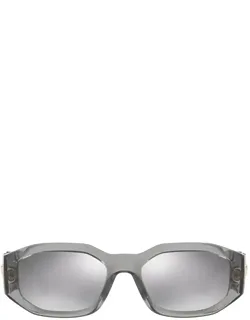 Versace Eyewear Sunglasses Rectangular Grey Nylon Italy