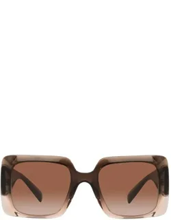 Versace Eyewear Sunglasses Transparent Brown Gradient Acetate
