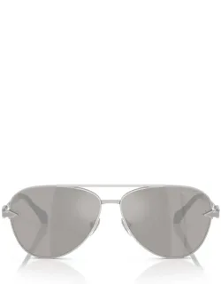 Versace Eyewear Sunglasses Aviator Silver Metal Italy
