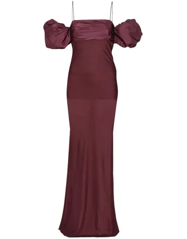 Long Dress In Chiffon Fabric