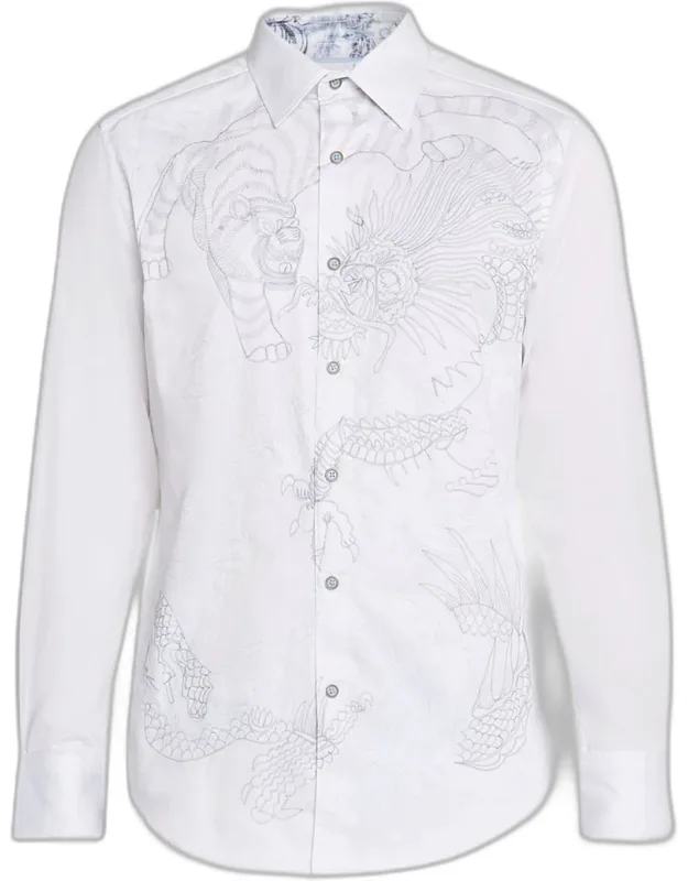Maelstorm Embroidered Button-down Shirt