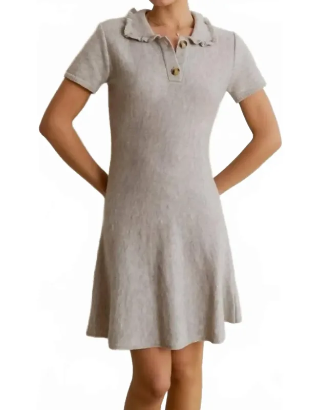 Ruffle Polo Mini Dress