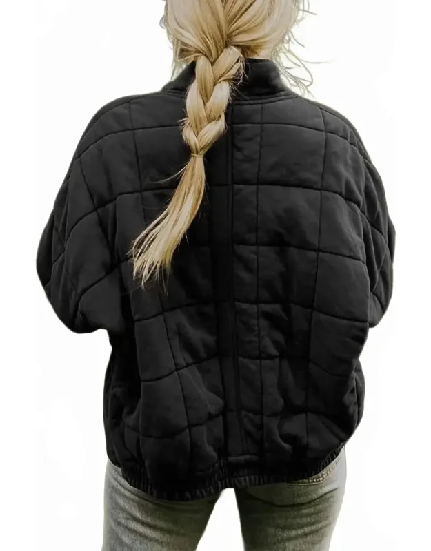 Quilted Zip-up Jacket