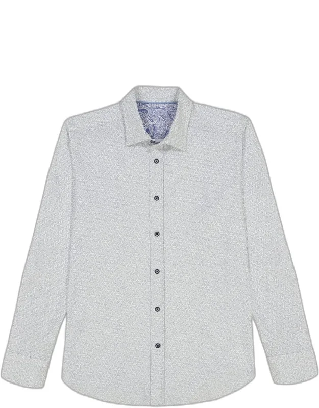 Asterik Micro-geometric Button-down Shirt