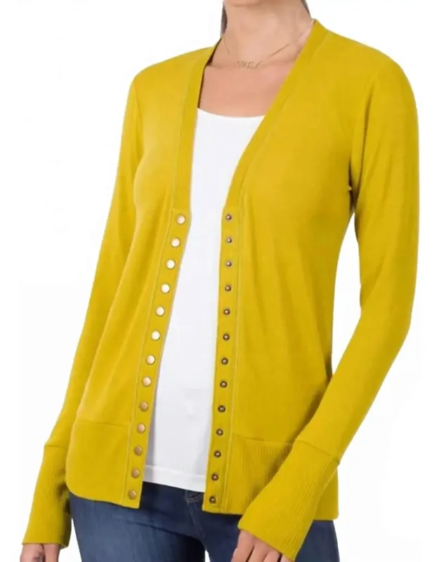 Snap Full Sleeve Cardigan