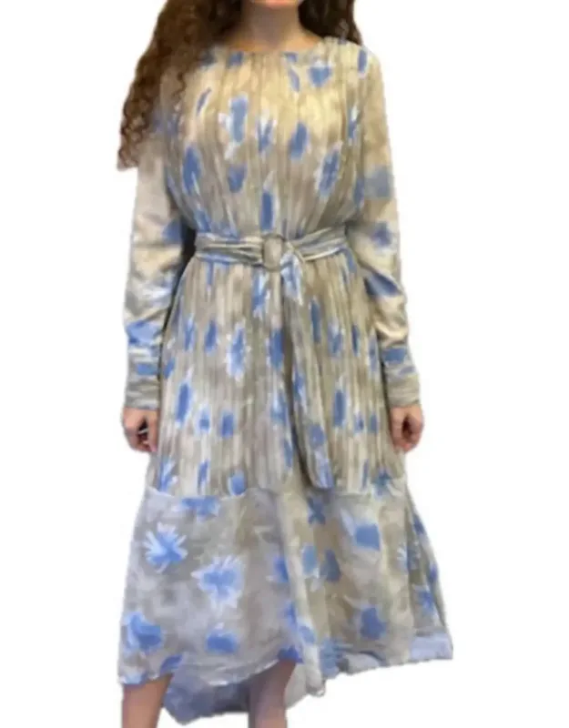 A-line Pleated Dress