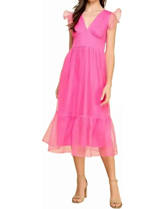 Milly Dot Midi Dress