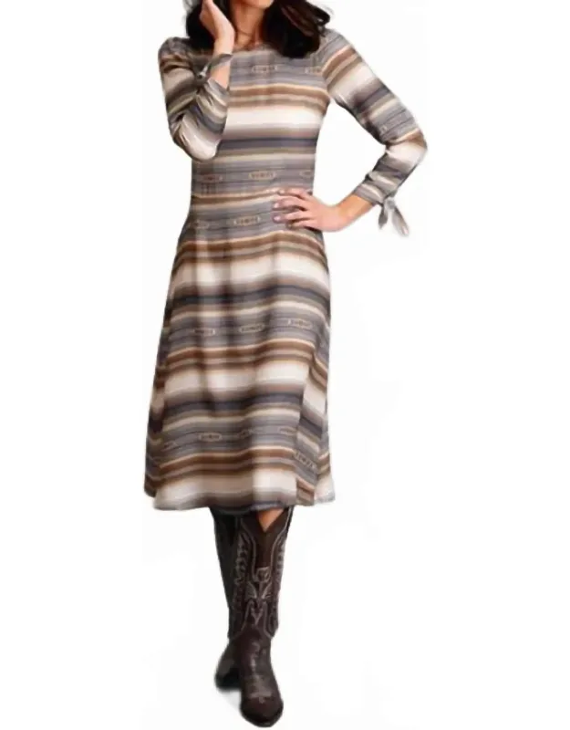 Desert Serape Rayon Twill Dress