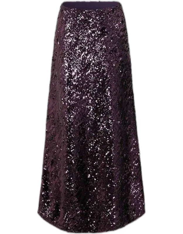 Midi Sequin Skirt