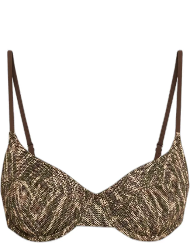 Printed Bikini Top