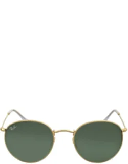Round Metal Green Classic Sunglasses