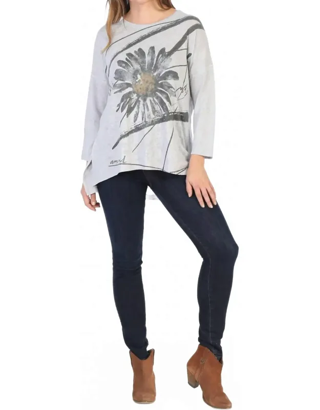 Chit Chat High Low Sweater Knit Dolman Top