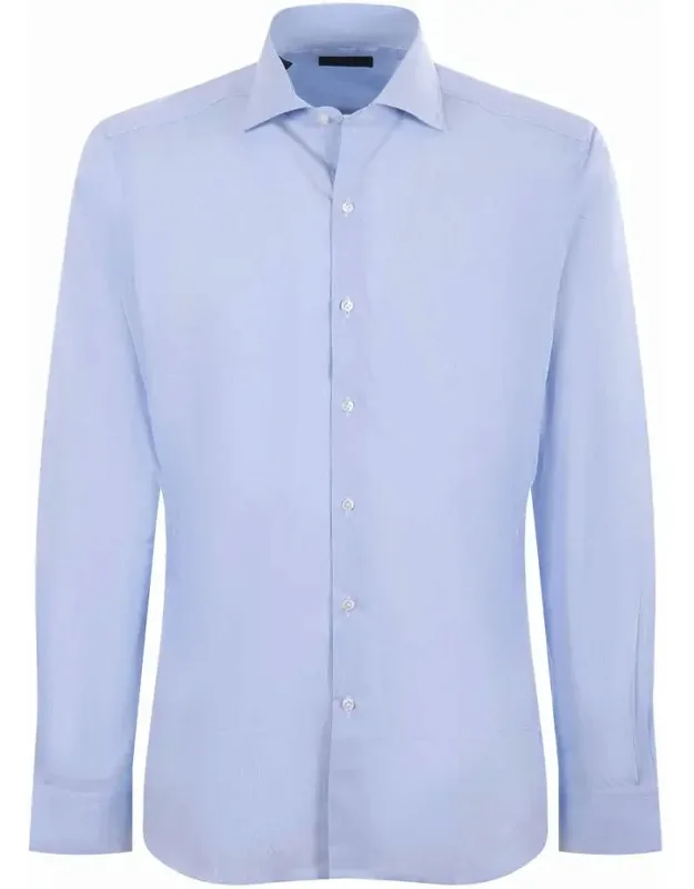 Shirt Spread Collar Button Closure
