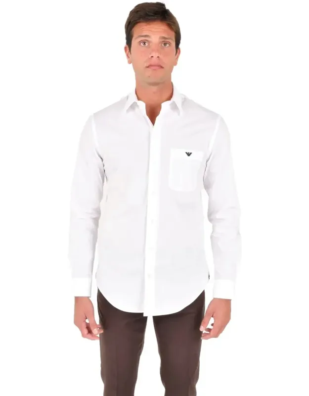 Shirt With Front Button Closure And Classic Collar