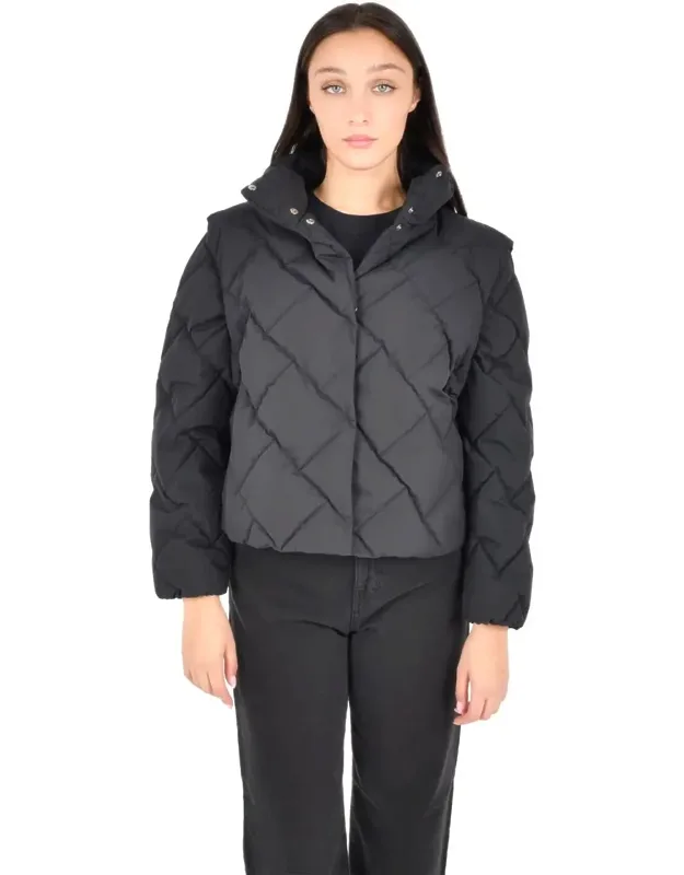 Herno Down Jacket With High Collar And Side Pockets
