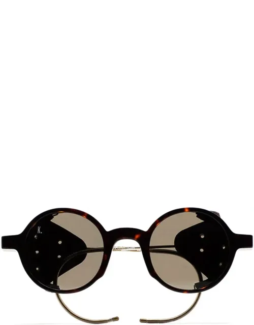 Kaleos Havana Gray Round Acetate 47mm Lens
