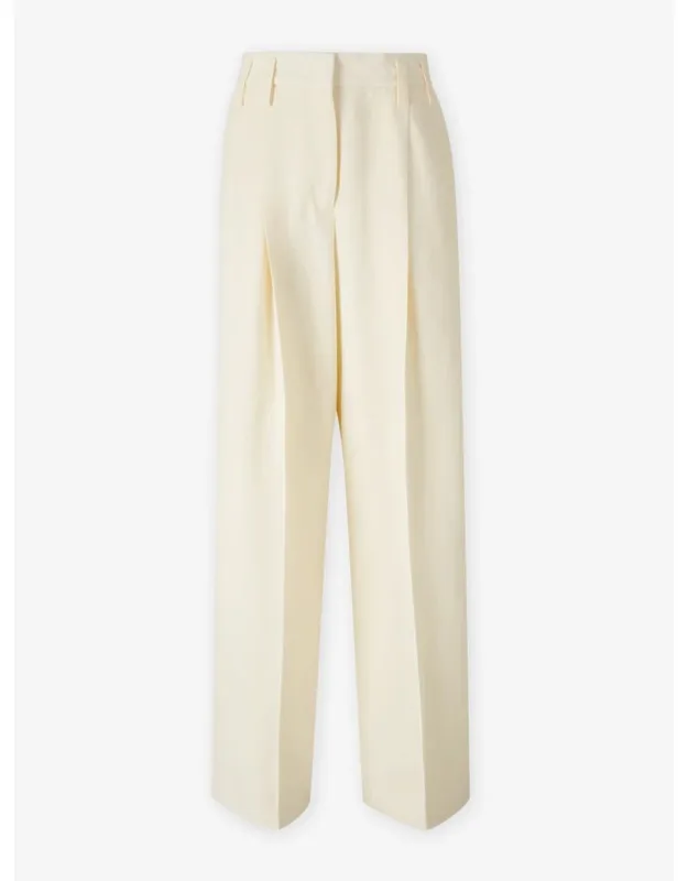 Wide Pleated Trousers