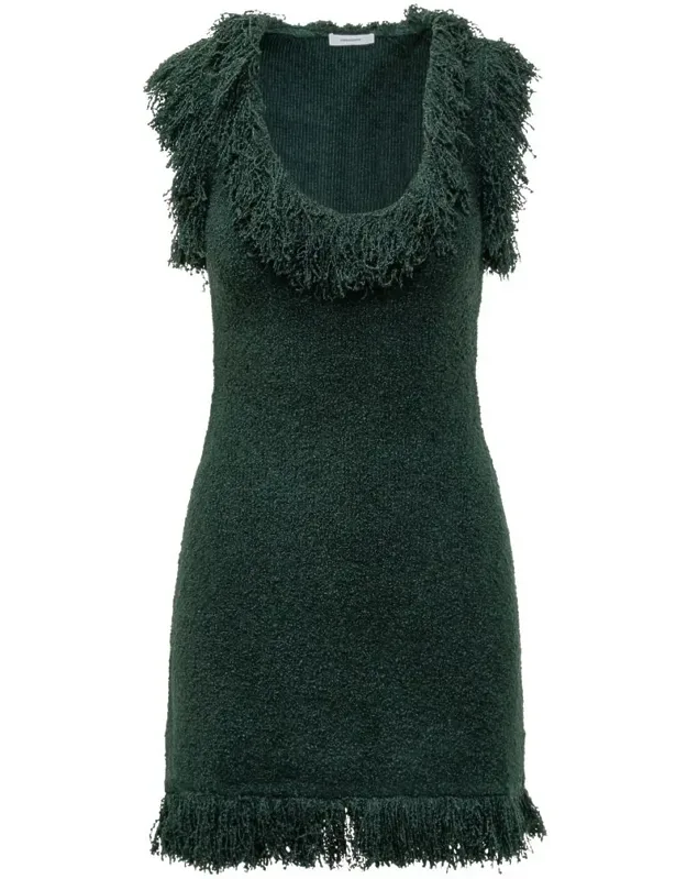 Green Dress With Fringes