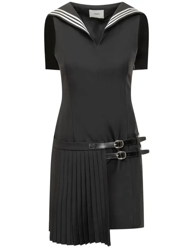 Short Dress With Sailor Collar