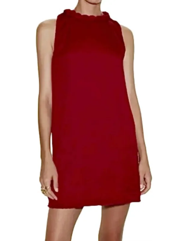 Neckline Accent Mini Shift Dress