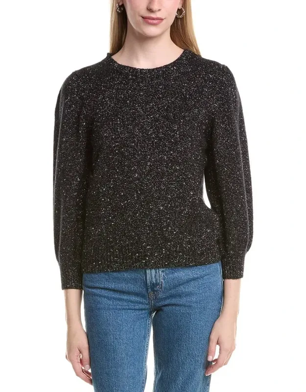 Puff Sleeve Wool & Cashmere-blend Sweater