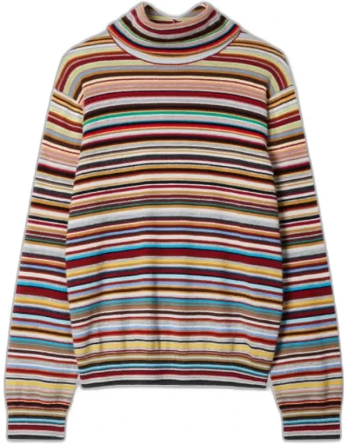 Knitted Sweater Roll Neck