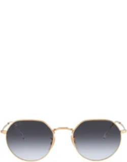 Jack Blue Gradient Gray Oval Sunglasses