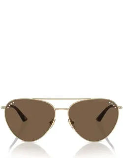 Sunglasses Aviator Gold Metal