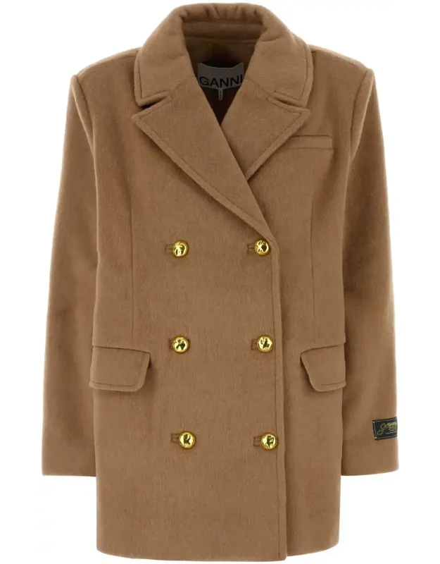 Camel Wool Blend Coat