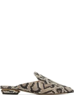 Beya Snake-embossed Mules