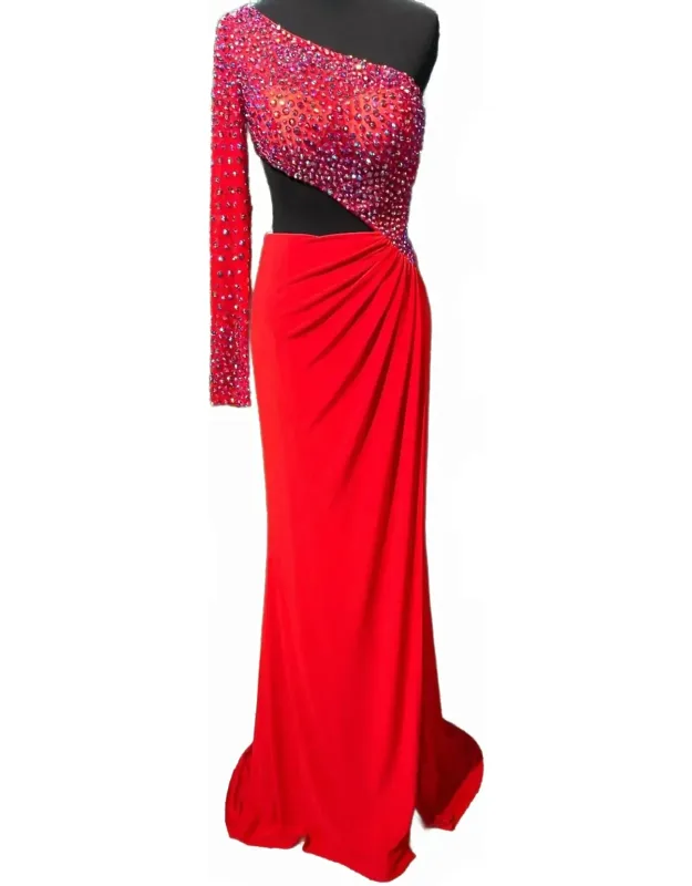 One Shoulder Prom Dress